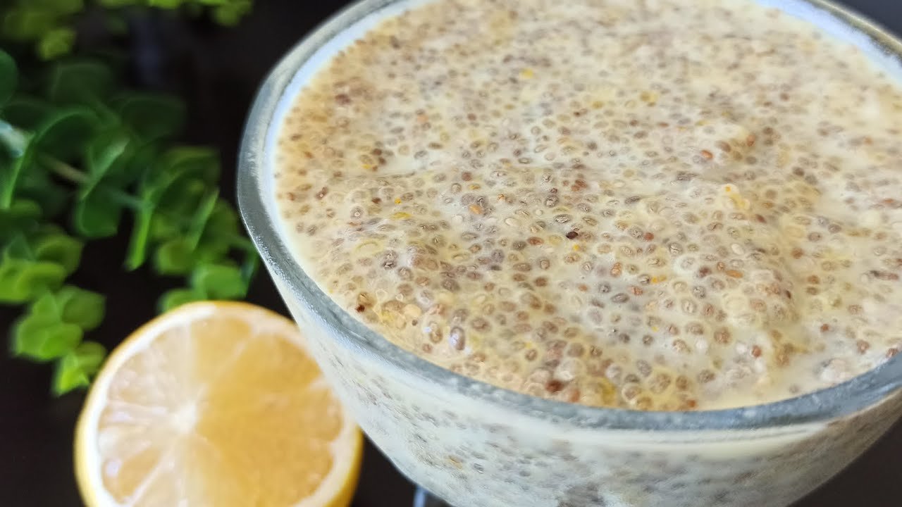 Lemon chia seeds pudding!