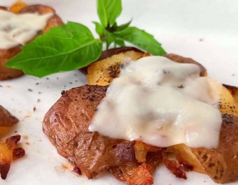 The best potato recipe! Squashed crispy potatoes! Why haven’t I cooked potatoes like this before?!